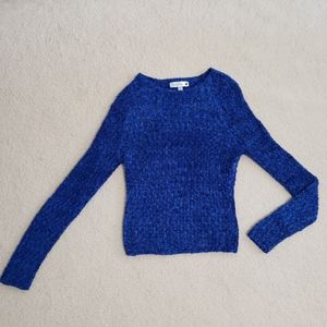 Cotton On Soft Fluffy Marled Blue Sweater